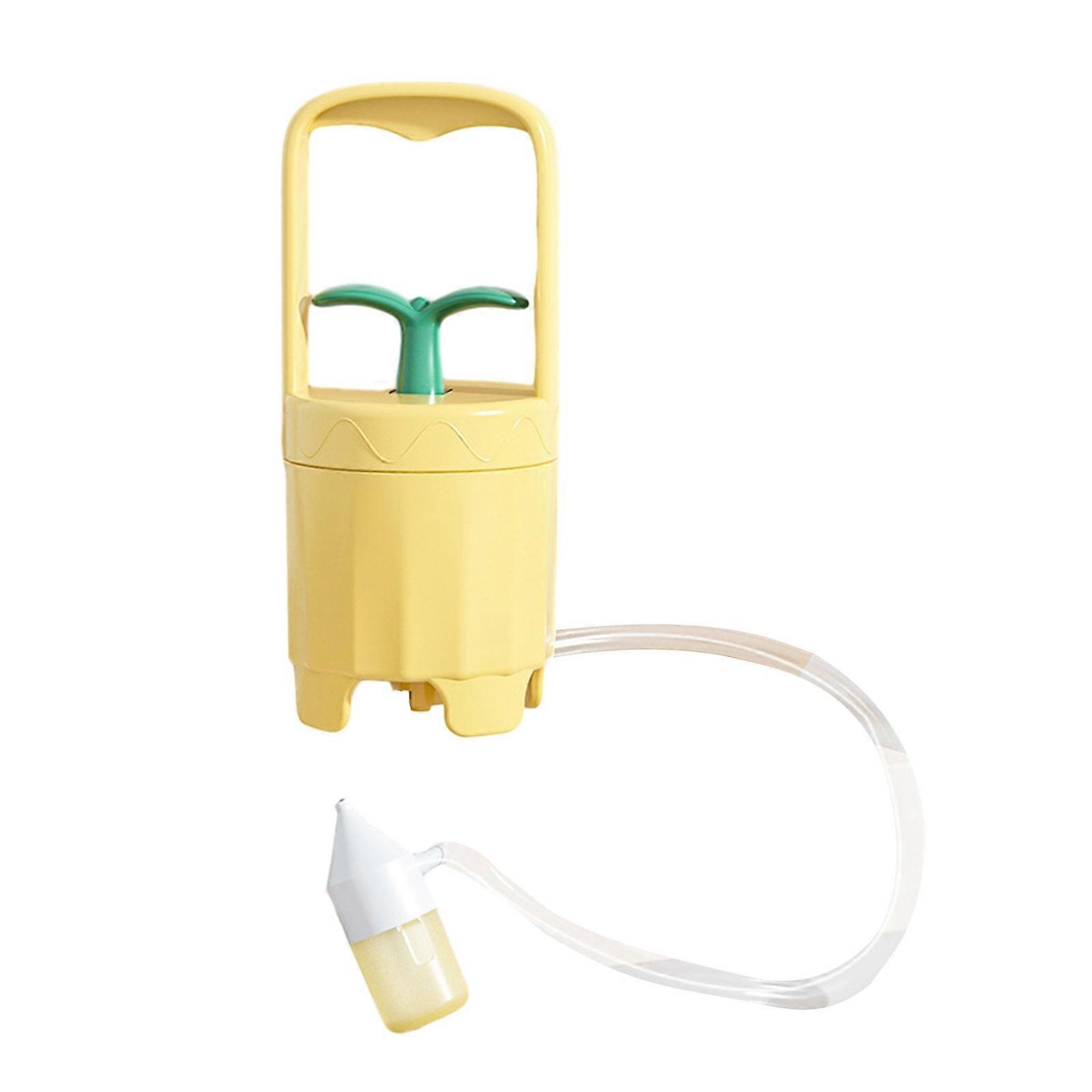 Baby Nasal Aspirator Vacuum Nose Cleaner Safe and Easy to Use Handheld Nose Cleaning Device for Clearing Blocked Nose  Yellow