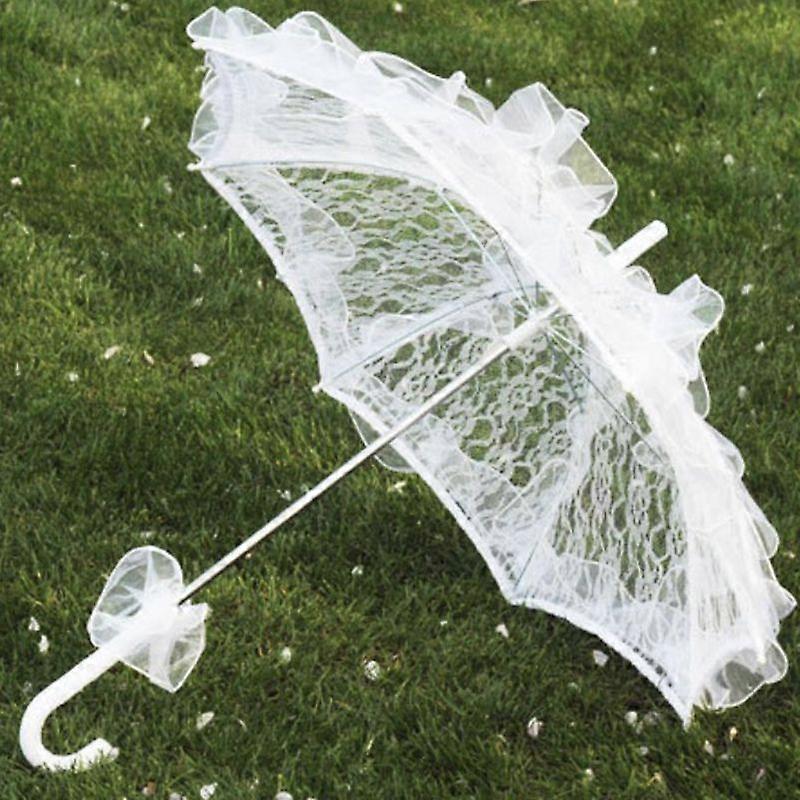 1Pc 60Cm Γυναίκες Κυρίες Βαμβάκι Δαντέλα Ομπρέλα ομπρέλα Νυφικό Γαμήλιο Πάρτι Χειροποίητο