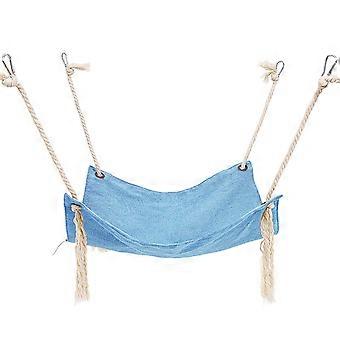 Cats Hammock Bed Four Season Breathable Sleeping Bed for Cats House Hanging Bed Small Animal Hamster Birds Swing Toy  Yellow
