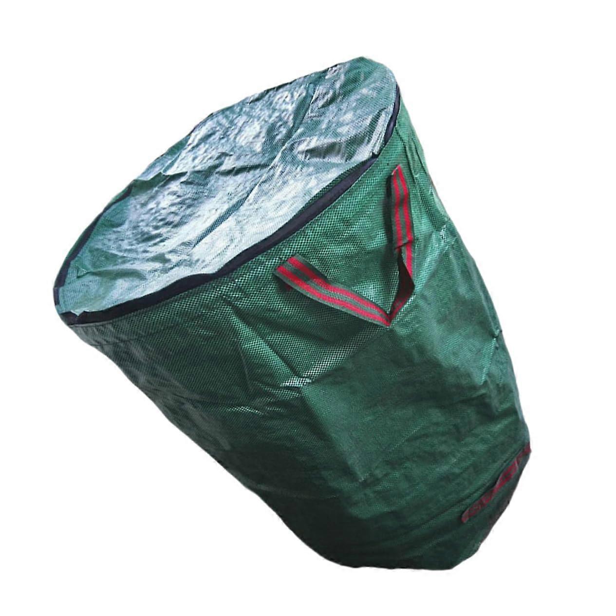 Garden Waste Bag with Zip Lid Leaf Collection Bin 120 L Reusable Storage Bag