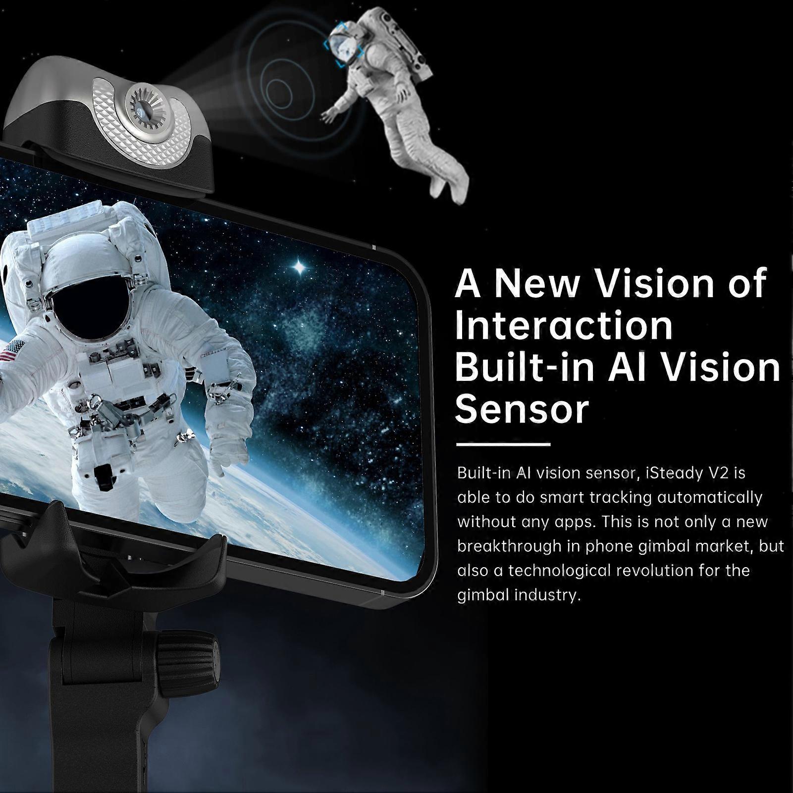 iSteady V2 3-Axis Palm Gimbal Stabilizer with 2800mAh Battery, Black