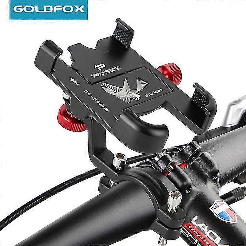 Adjustable Aluminum Bike Phone Mount for Various Smartphones - Non-Slip Handlebar Holder