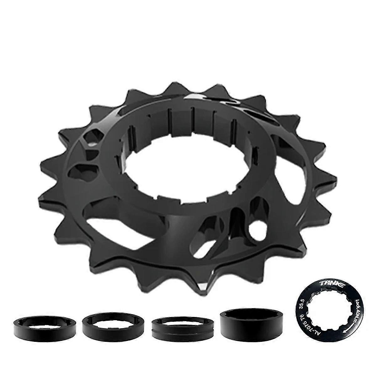 Single Speed Flywheel Conversion Kit 18T Cassette Cog Road Bike Sprocket for Freewheel Chain