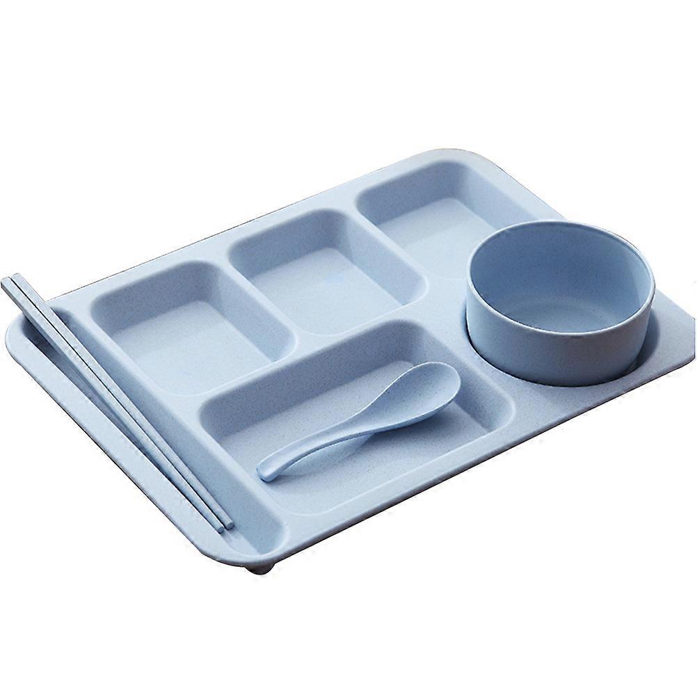 Focused Dinner Tray Set with Creative Straw Material and Safety Standards