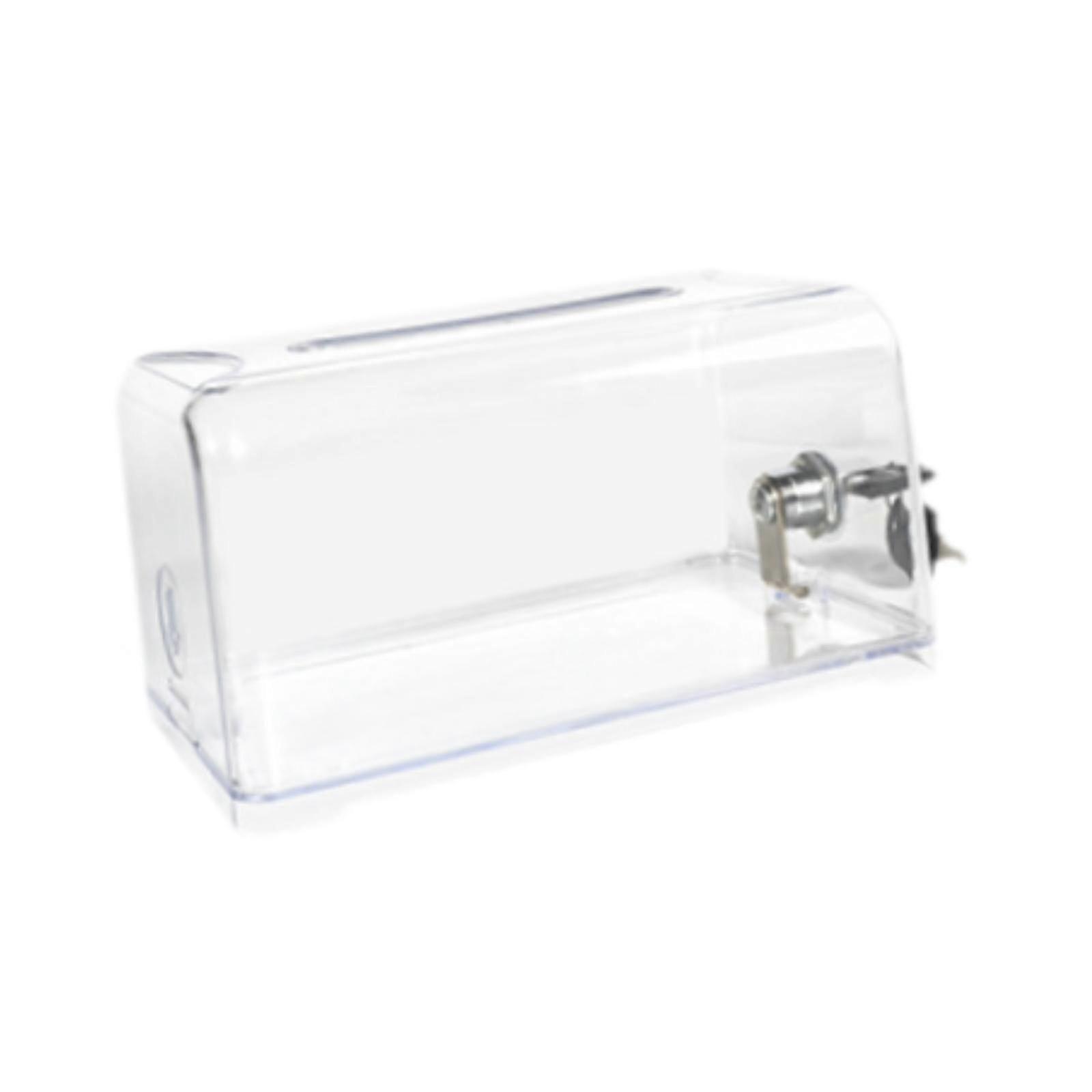 Transparent Acrylic Tip Jar Safe Raffle Box for Charity Fundraiser Ticket Home Small Container