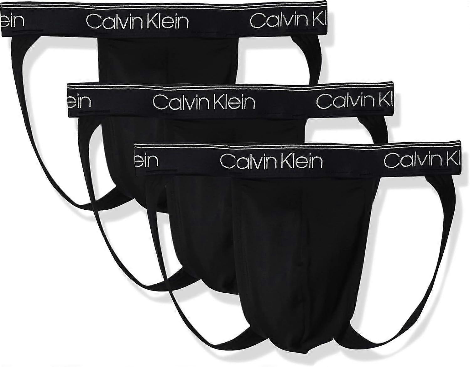 2025 Neuestes Modell Herren Unterwäsche Micro Stretch 3-Pack Jock Strap 3 Schwarz Medium