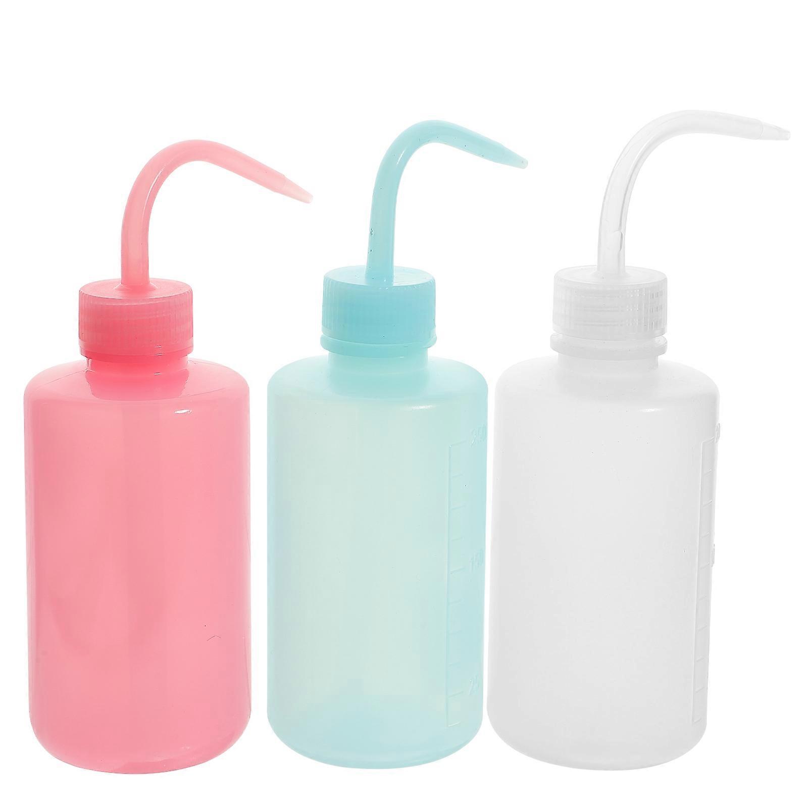 Eyelashes Washing Bottle with Line Indicating ML Made of ABS Material for Storage 3Pcs Assorted Color