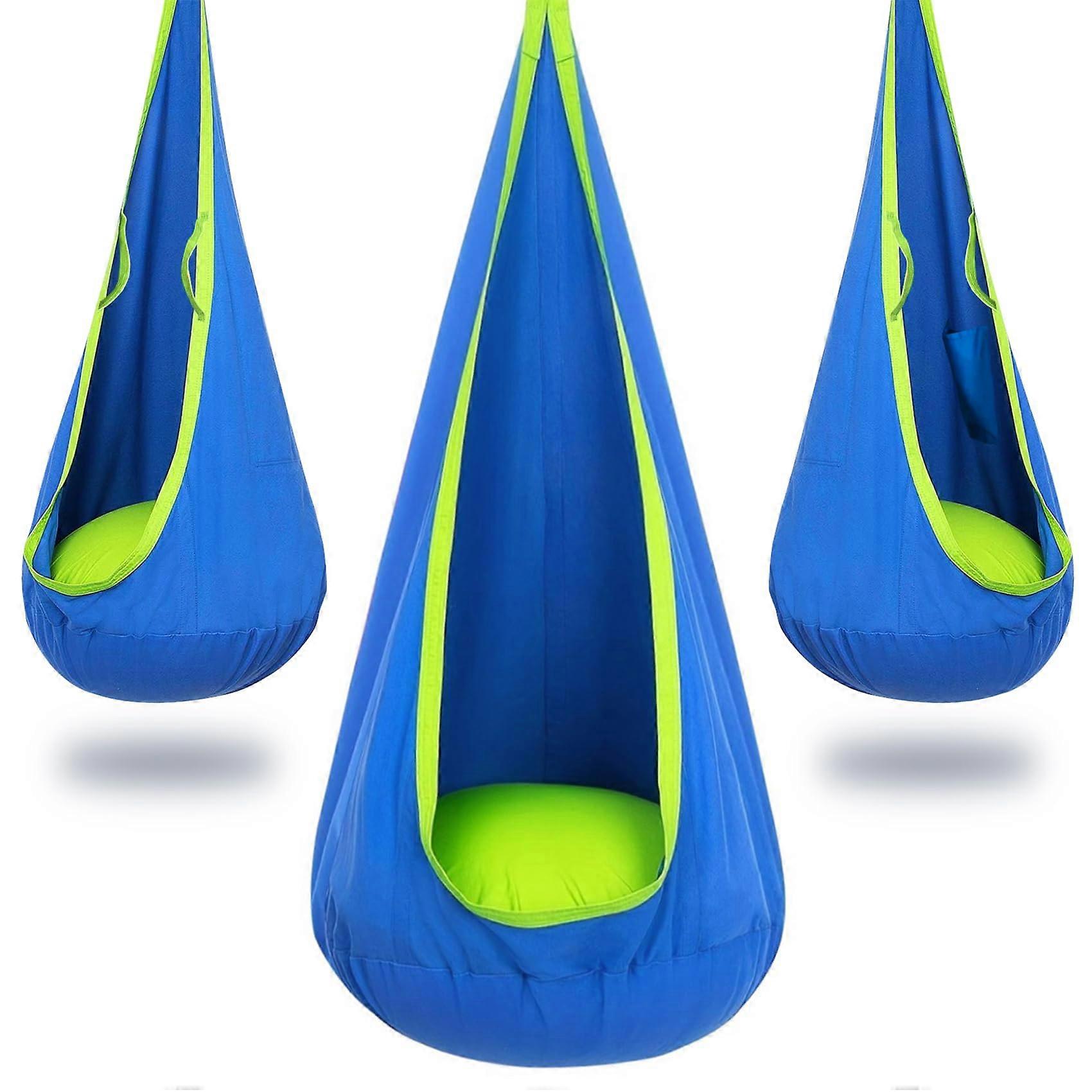 Hanging Chair Outdoor Hammock with Cushion Bag, Max 130 lbs for Patio Garden
