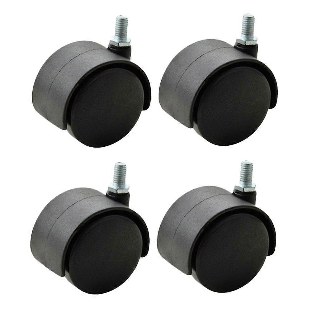 4pcs Caster Wheels for Office Chairs, Furniture Rollers with Swivel Design, Quiet & Smooth Movement, Easy Installation for Home or Office Use
