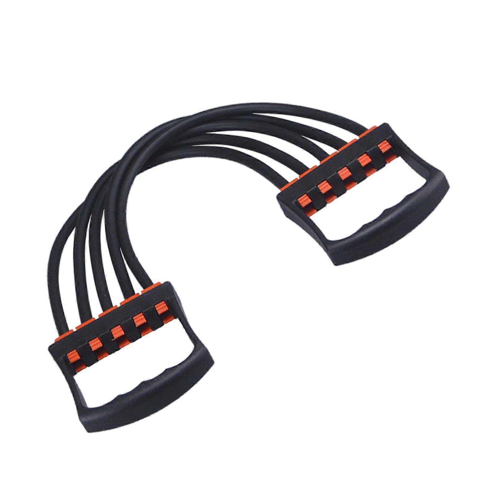 5 Removable Pull Rope Trust Expander Men Chest Muscle Training Tool Adjustable Chest Exercise Equipment Black Ref: 9762