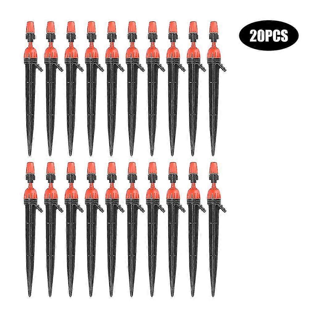 20Pcs Adjustable Micro Sprinkler Drip Nozzle for Garden Irrigation
