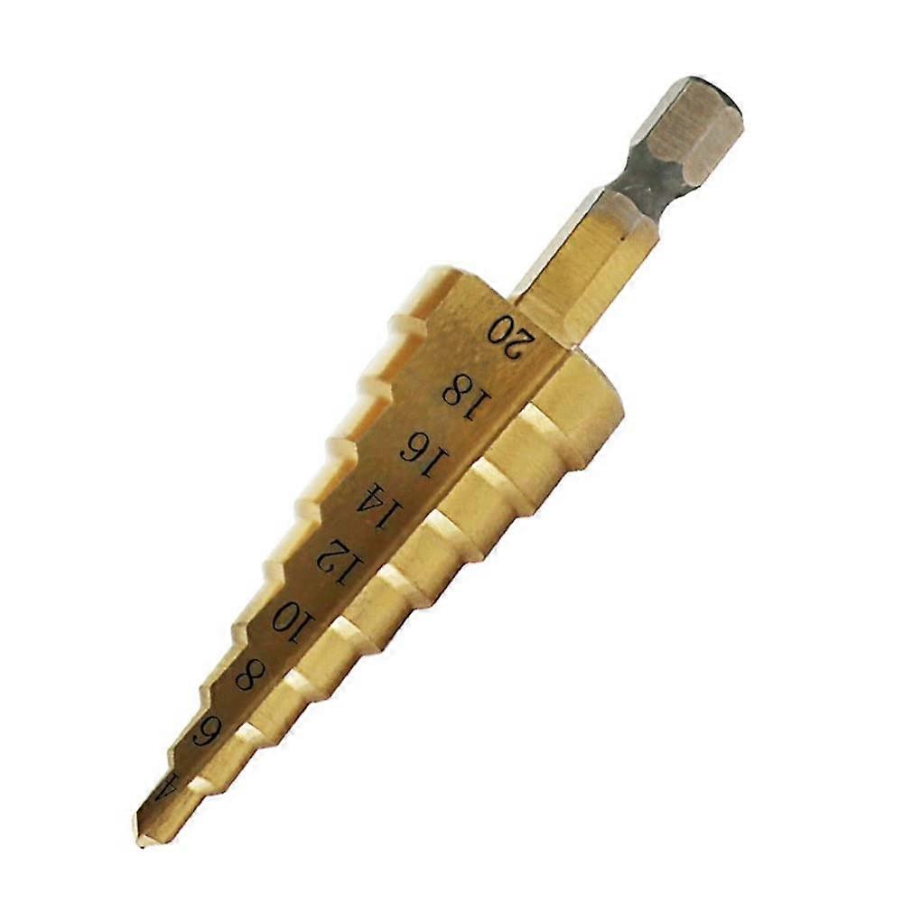 1 piece large HSS 4241. Steel step cone drill counter part titanium bit set hole 420mm, 412mm (Size : 412mm)