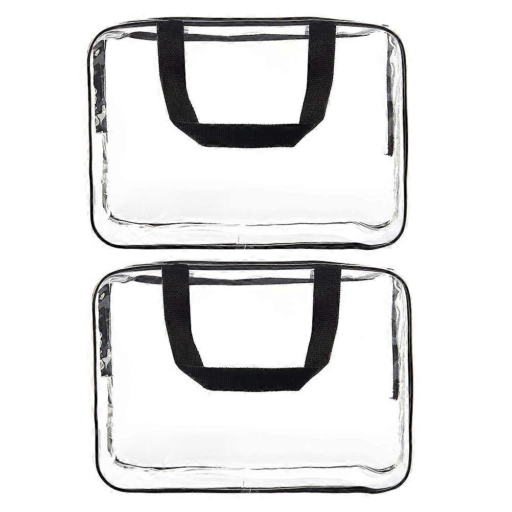 Here's a refined and professional product description based on your input:
**2pcs Portable Makeup Bags – Durable Handheld Toiletry Pouches for