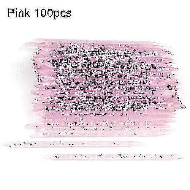 100 Pieces of Reusable Manicure Sticks and Pedicure Pushers, Double-Ended Nail Tools for Cuticle Care