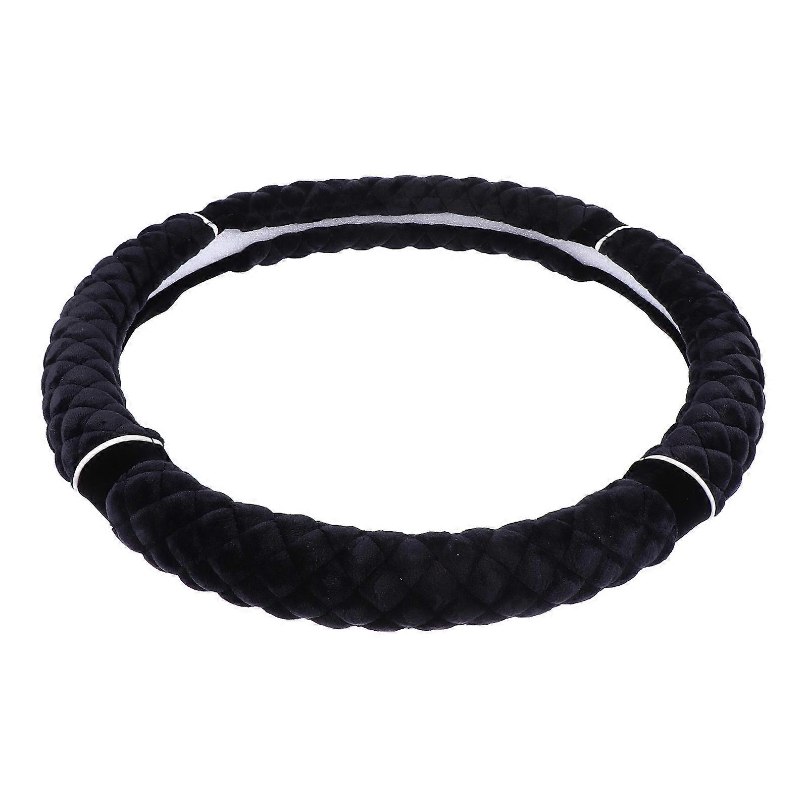 Winter Plush Steering Wheel Cover Nonslip & Protective, Warm & Comfortable Grip, Easy Installation for Cars, SUVs, Trucks
