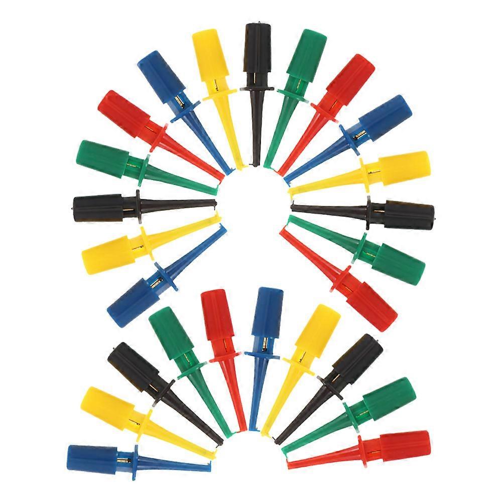 Multimeter Leads Hooks Circular Hook Test Clip For Testing Sturdy Performance Technicians 25Pcs