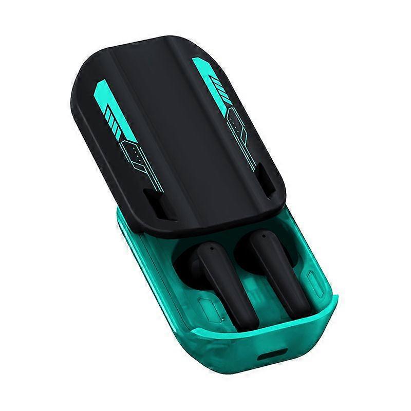 Bluetooth wireless headset, Bluetooth 5.3, IPX7 waterproof, 25 hours of battery life, Blue