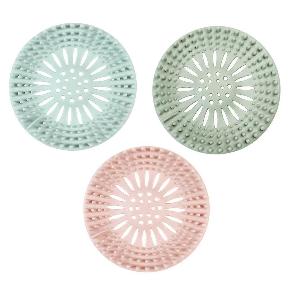 Kitchen Sink Filter Basket Floor Drain Pink Square Shape 13.00X13.00X1.00CM 2Pcs