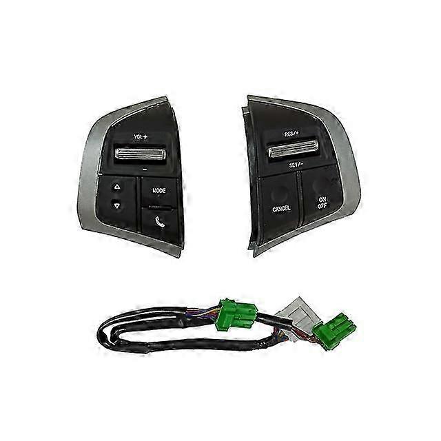Cruise Control Button Steering Wheel Audio Volume Switch Compatible with Certain Brands D-Max MUX 2018 and Other Models 2019 Car Accessories