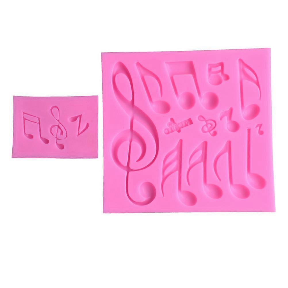 Baking Molds For Cakes Musical Notes Mould DIY Enthusiasts Pink 11.5x11x0.9cm Candy Making Dessert Creation 2Pcs