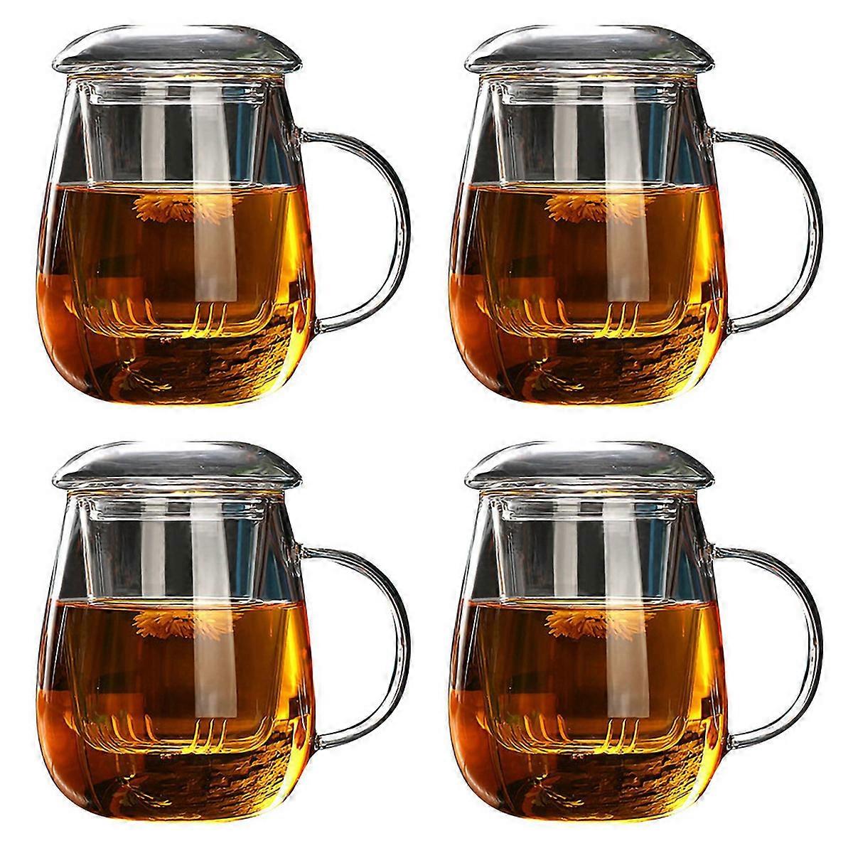 550Ml Tea Mug with Lid Filter,Coffee Cups Tea Set Mugs Beer Drink Mug