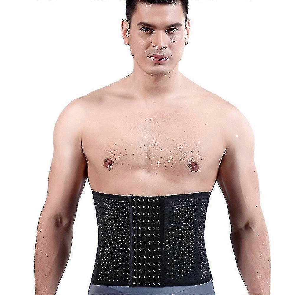 Men Waist Trainer Body Shaper Tummy Control Belt Belly Fat Burner Slimming Corset