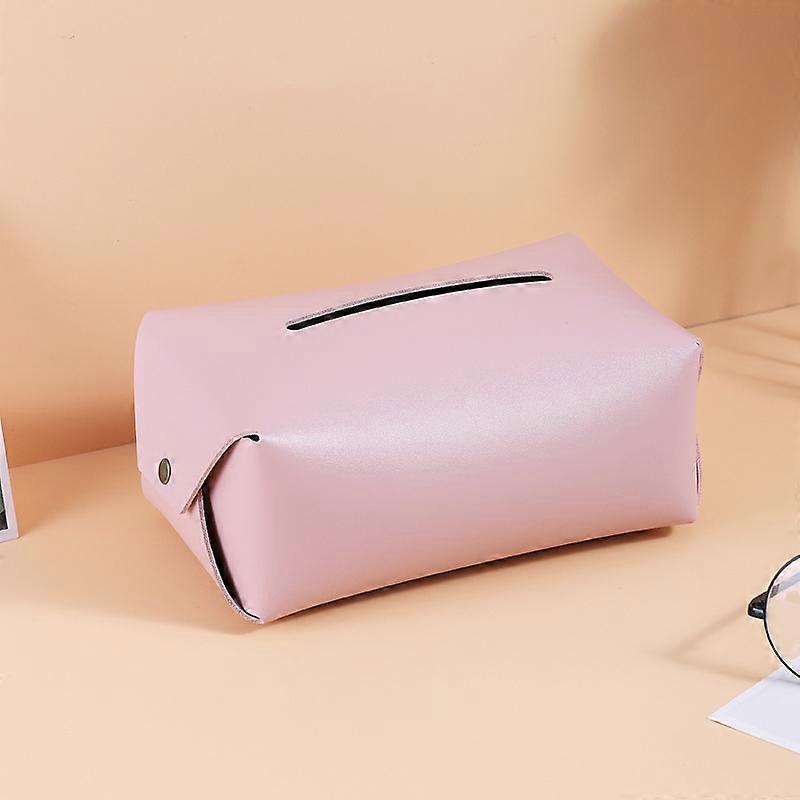 Tissue box Nordic ins pumping paper box home living room coffee table multi-functional storage box pink
