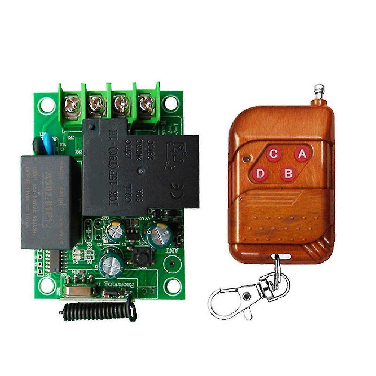 433MHz Universal Wireless Remote Control Switch AC220V Relay Module and 500m mitter for Light/G
