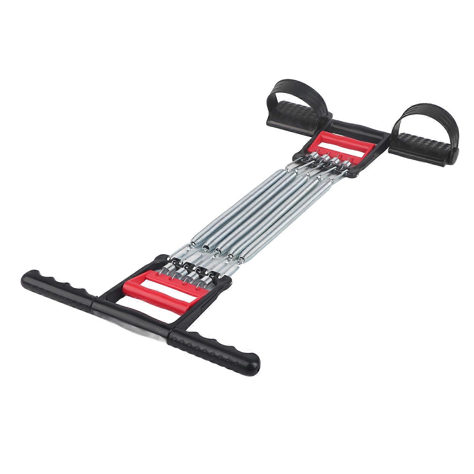 Multifunctional spring pedal for chest stretching, removable three-purpose fitness equipment