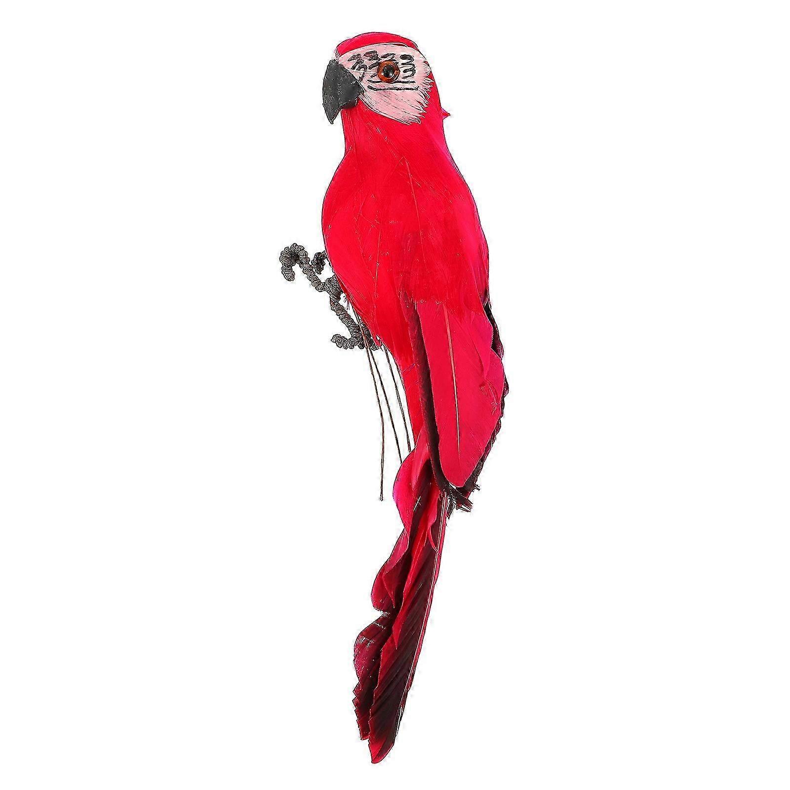 1Pc Lovely Delicate Garden Foaming Artificial Macaw Bird Decor Adornment