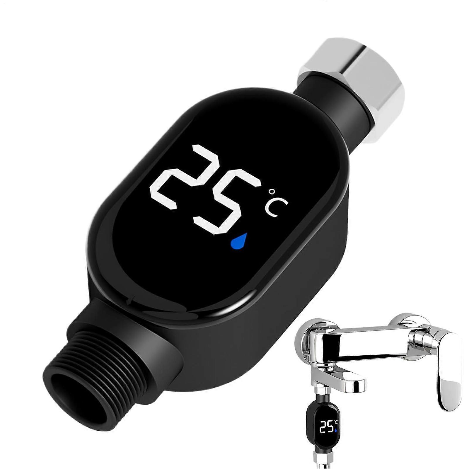 Shower Water Temperature Thermometer with LCD Display for Bathroom Temperature Indication | Measuring Device for Families and Seniors