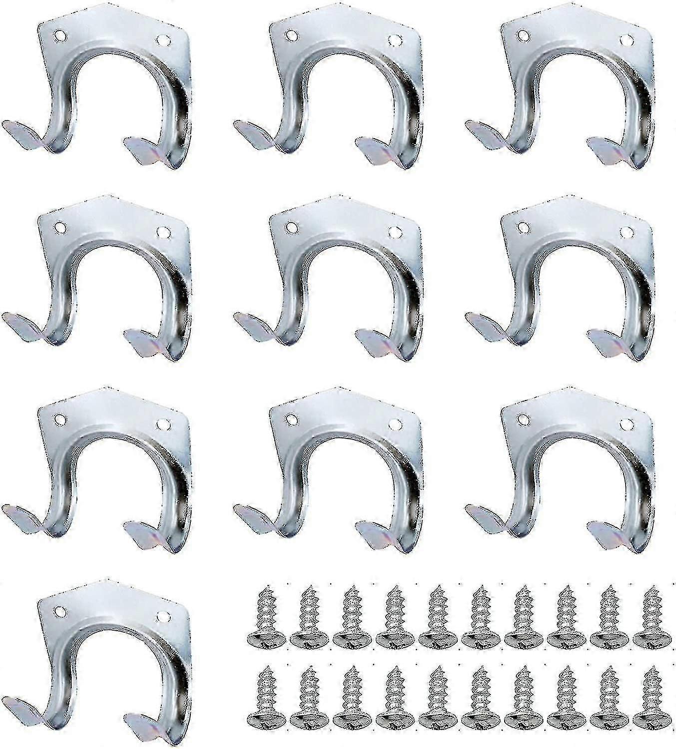 10 Piece Storage Hook Metal Tool Holder Hook Wall Mounted Hooks