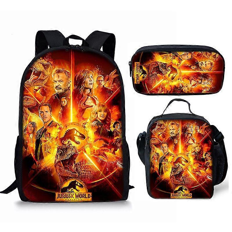 Student Backpack Three-piece Anime Cartoon Backpack