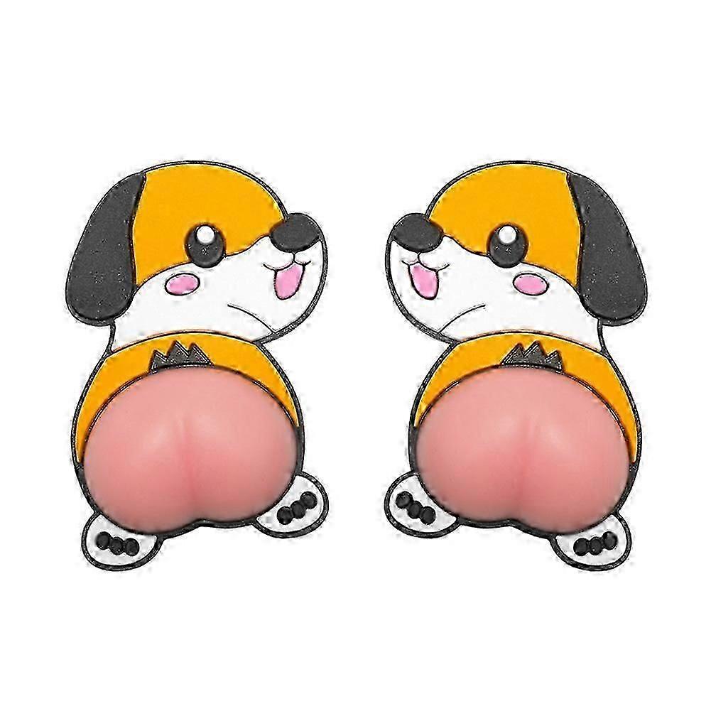 Exquisite Universal Car Door Edge Guard Cartoon Cute Butt Car Door Protector Sticker Anti-collision Rearview Mirror Door Bumper Protector