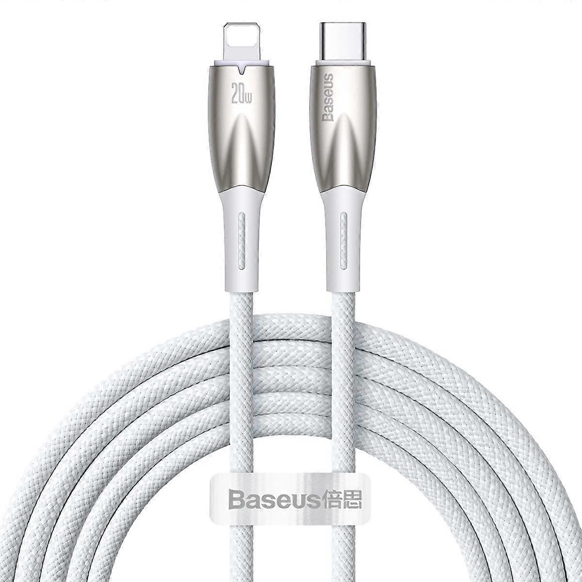 BASEUS Glimmer Series Type C to iP Charging Cable 1m PD 20W Fast Charging Cable Data Cord