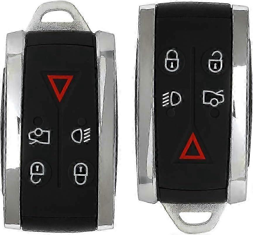 Keyless Entry Remote Key Fob SHELL CASE Replacement for 5 Buttons Uncut Car Key