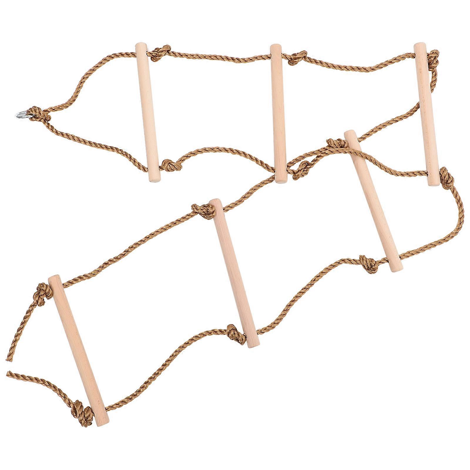 Wooden Toy Ladder for Kids with PE Material Safe Climbing and Prevent Skid 1Pc