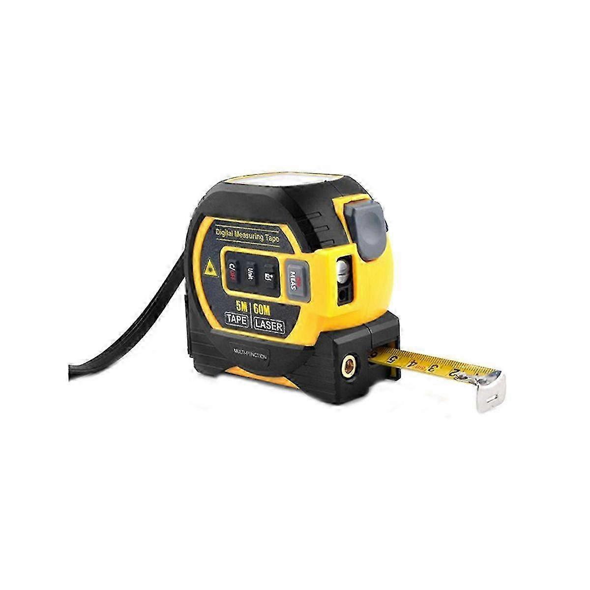 1Pc 3 in 1 Digital Laser Tape Measure High Precision Rangefinder Steel Measuring Tape