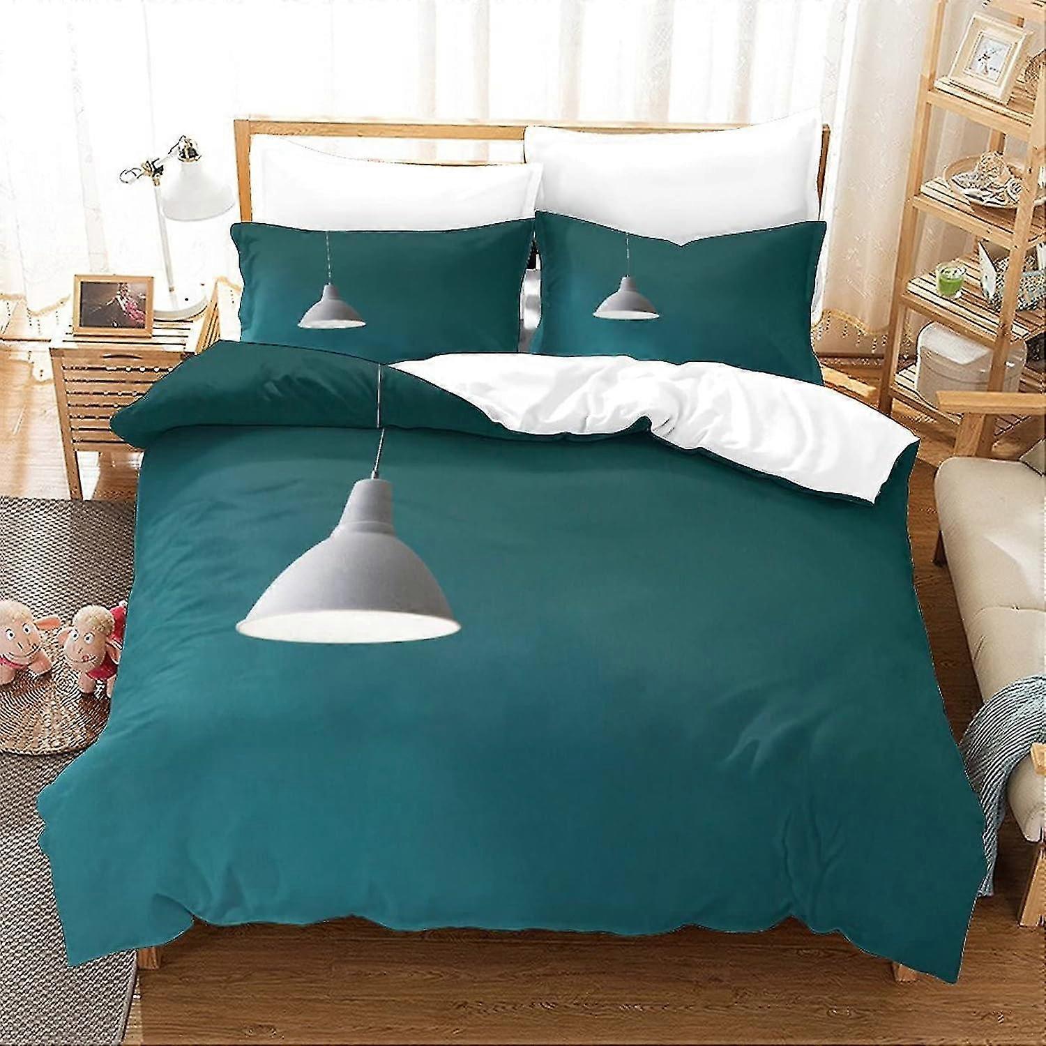 Minimalist Duvet Cover Set with Luxe 3D Print, Soft Microfiber Bedding for Adults and Kids