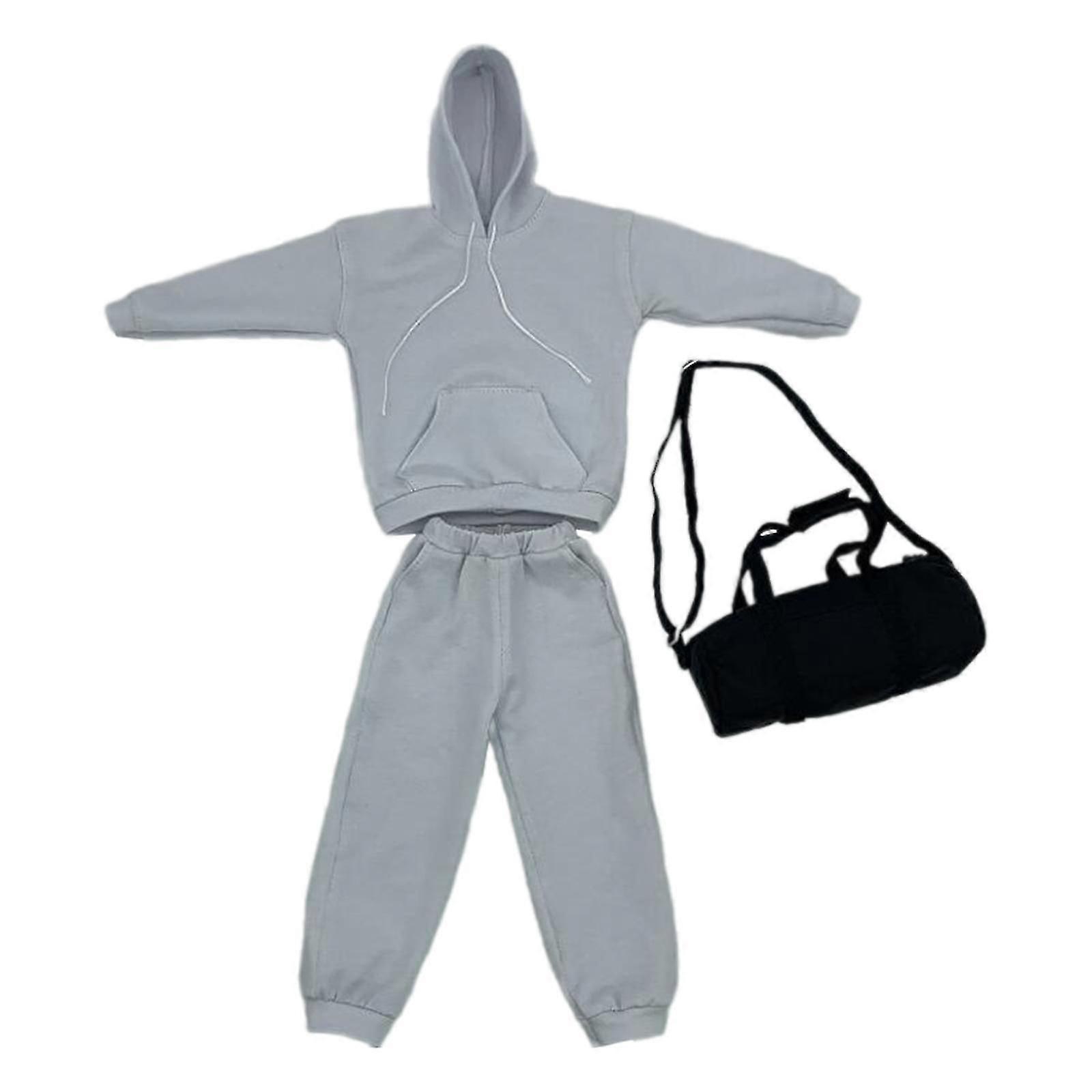 Terno de manga comprida feito à mão em escala 1/6 para figuras de ação masculinas de 12 polegadas