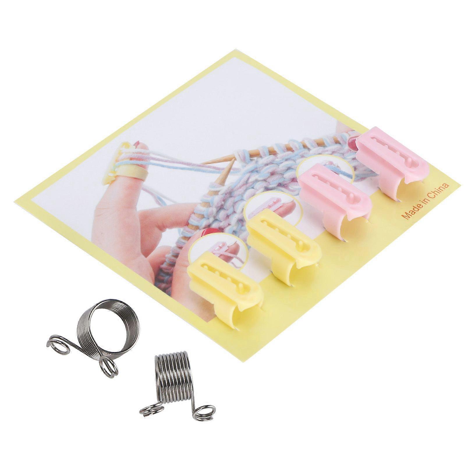 Guide-fil pour tricoter un pull (modèle 2026, 6 pièces), porte-aiguilles à tricoter.