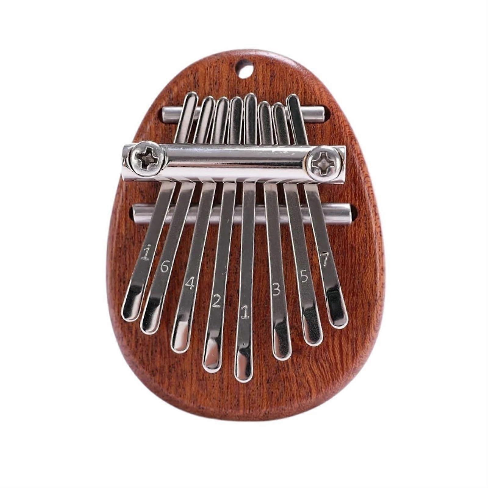 Kalimba Thumb Piano 17 Keys 8 Keys Mini Kalimba Finger Piano, Portable Music Pendant, 8 Key Keyboard (A)