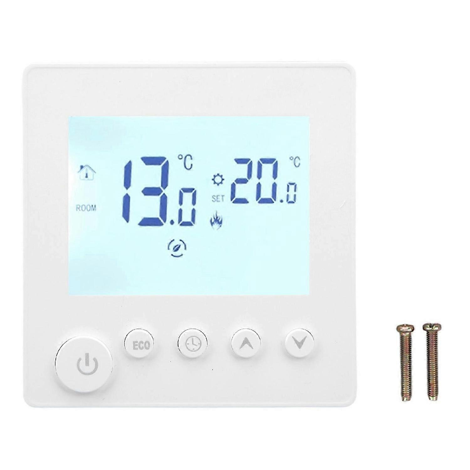 Digital Thermostat LCD Display Timing Programmable Temperature Controller AC 90240V for Heating 3A Water Heating