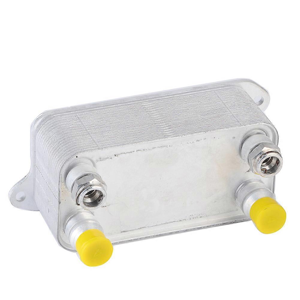 Universal Motorcycle Motorcycle Engine Small Fuel Oil Cooler Silver