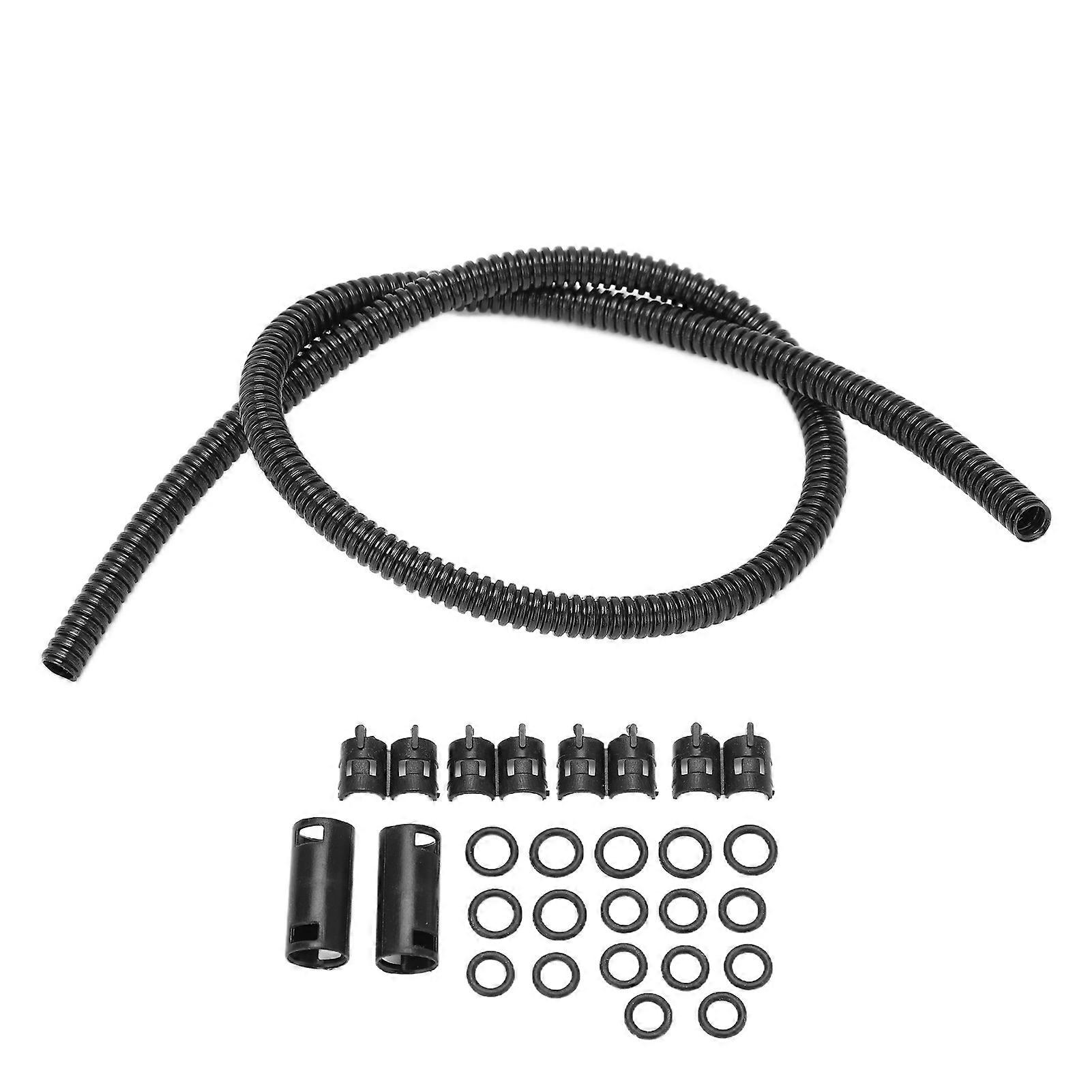 Windshield Washer Hose Kit 50cm Professional Premium Material Durable Wide Compatibility Corrugated Pipe