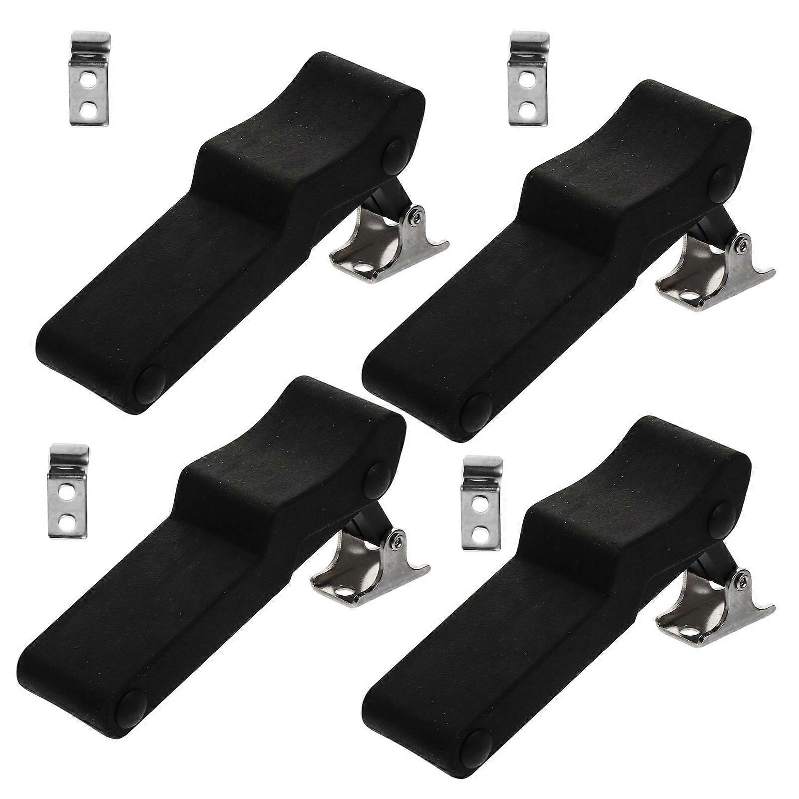 Flexible Rubber Cabinet Latch Locks for Electrical Cabinets, Durable Stainless Steel Draw Latch for Coolers, Cargo Boxes, and Toolboxes – Easy