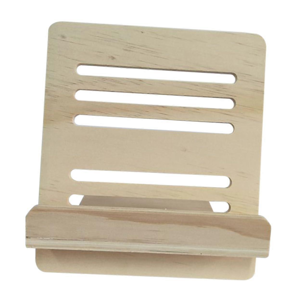 Adjustable Portable Music Stand - Mini Desktop Holder, Foldable Tablet Rack, Wooden Design, Stable Reading Stand