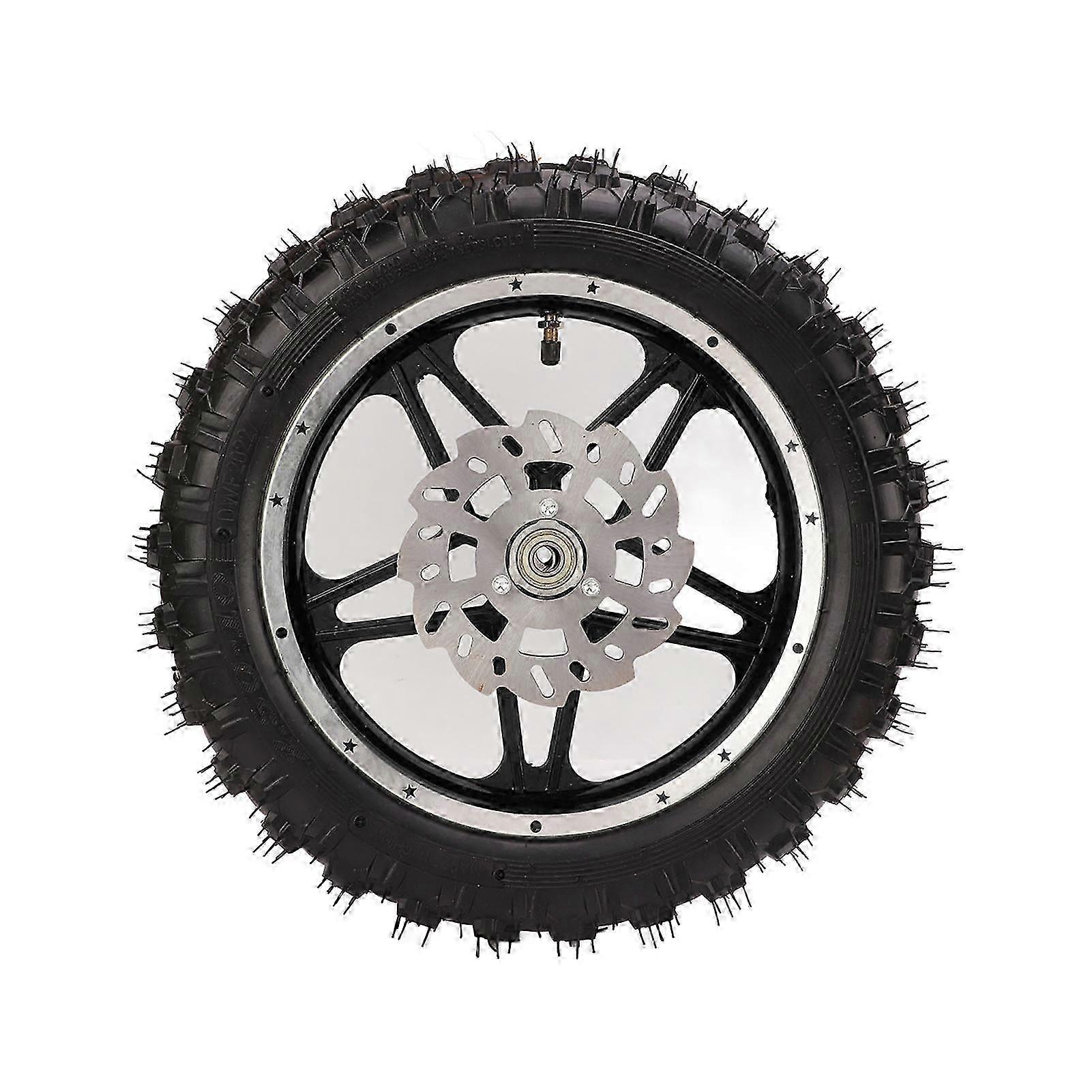 מכלול גלגל קדמי 2.5×10 גלגל צמיגי צמיג 12 מ"מ קוטר פיר לרכב שטח אופנוע אופניים