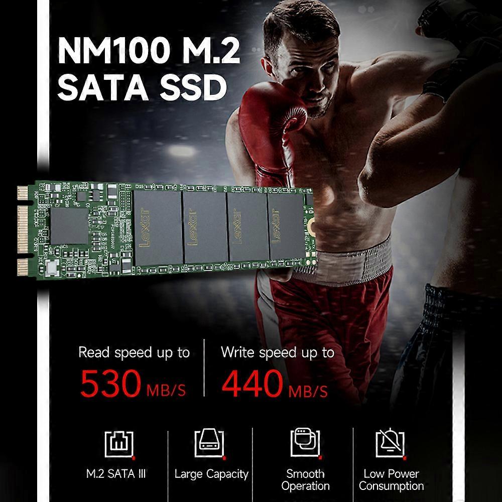 Lexar NM100 256GB M.2 SATA III Solid State Drive Internal SSD Read Speed up to 530MB/s Low Power Consumption
