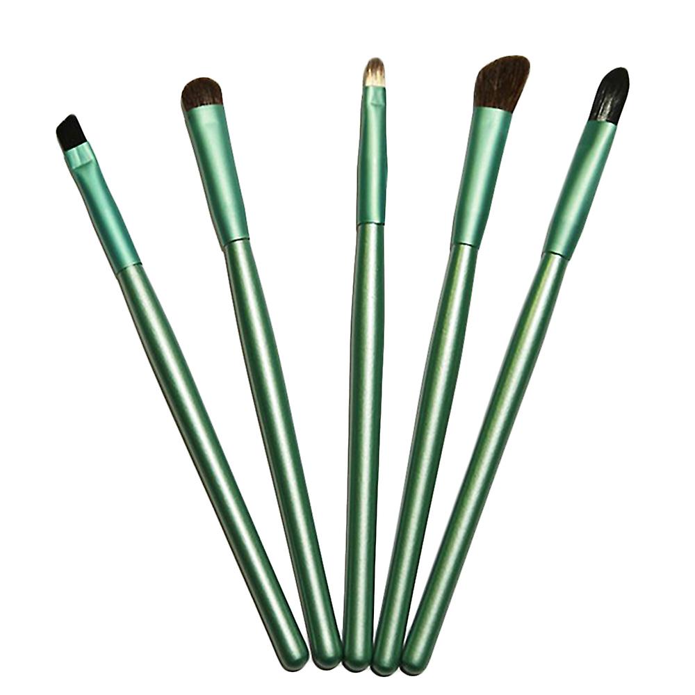 5 make-up brushes / makeup brushes Green 